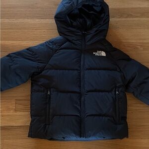 The North Face Reversible Black Hooded Puffer Jacket